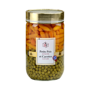 Petits pois extra fins carottes 72 cl